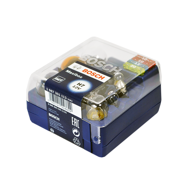 Набор автоламп с предохранителями Bosch H7 maxiBox 12V 1987301113 - изображение 2