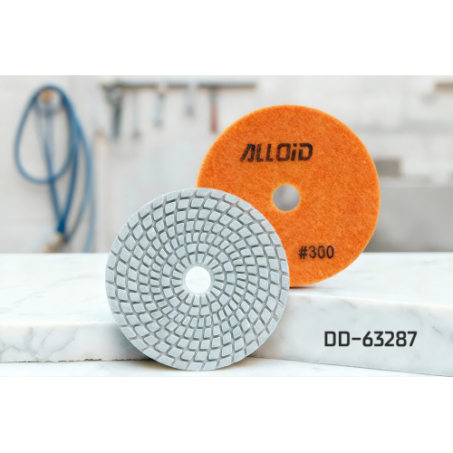 Alloid Pro. Круг алмазный шлифовальный на липучке 100 мм, зерно 300 - изображение 3