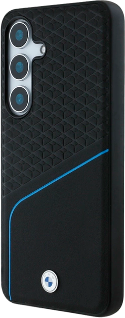 Etui BMW Textured and Smooth MagSafe do Samsung Galaxy S25 Black (3666339448752) - obraz 2