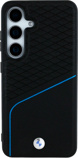 Etui BMW Textured and Smooth MagSafe do Samsung Galaxy S25 Black (3666339448752) - obraz 3