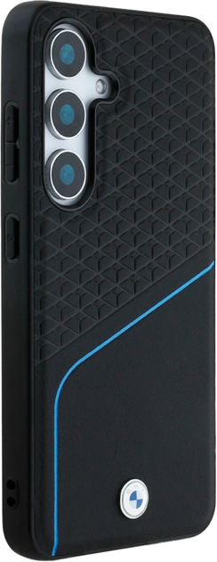 Etui BMW Textured and Smooth MagSafe do Samsung Galaxy S25 Black (3666339448752) - obraz 4