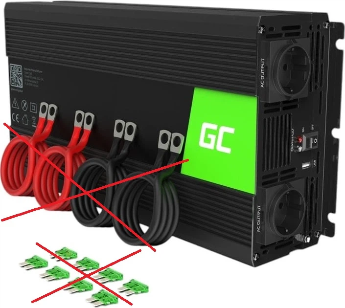 Інвертор Greencell INV12 перетворювач 3000/6000 Вт (5902719427916) (955555908103821) - Уцінка - зображення 2