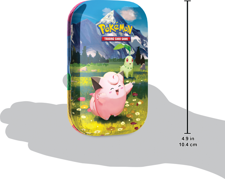 Zestaw kart Pokemon Pokemon TCG: ME 02.5 Mini Tin B Clefairy/Chikorita (196214132832) - obraz 6