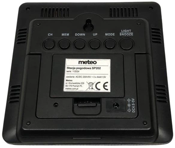 Stacja pogodowa Meteo SP202 (05SP202) (955555908530197) - Outlet - obraz 4