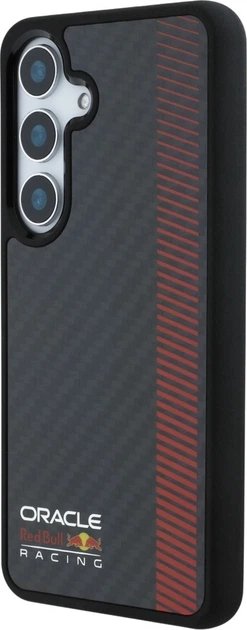 Etui plecki Red Bull Real Carbon Fiber Powerbar MagSafe do Samsung Galaxy S25+ Black (3666339421526) - obraz 2