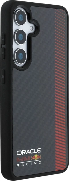 Etui plecki Red Bull Real Carbon Fiber Powerbar MagSafe do Samsung Galaxy S25+ Black (3666339421526) - obraz 4