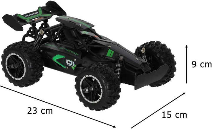 Машина на дистанційному управлінні KIK High Speed 1:18 18 км/год (5903039769106) - зображення 10