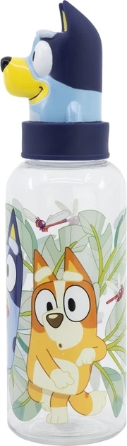 Пляшка для води Stor з фігуркою Bluey 3D різнокольорова 560 мл (8412497101092) - зображення 3