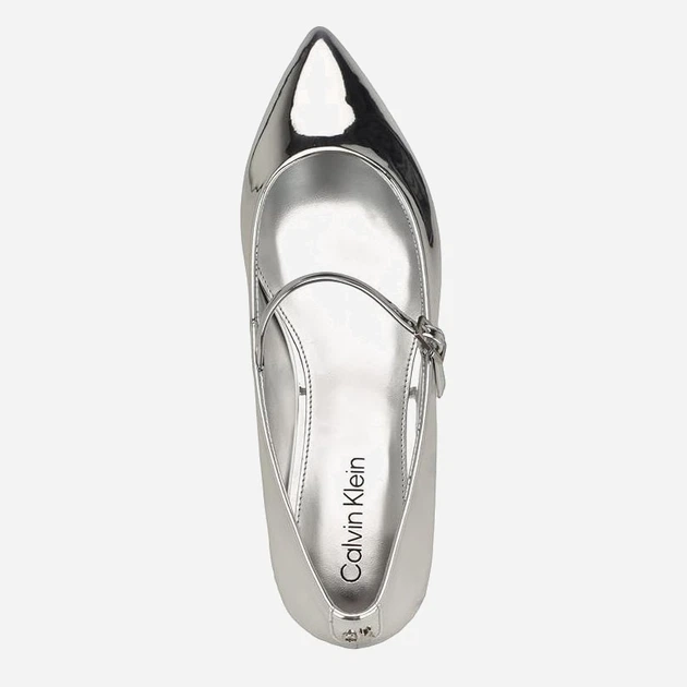 Женские балетки Calvin Klein 20568203 37 Серебристые (1159848798) - изображение 4