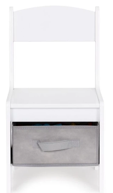 Дерев'яні меблі для дітей EcoToys ZCF-01A набір стіл із дошкою + 2 стільці (5903769976799) - зображення 4