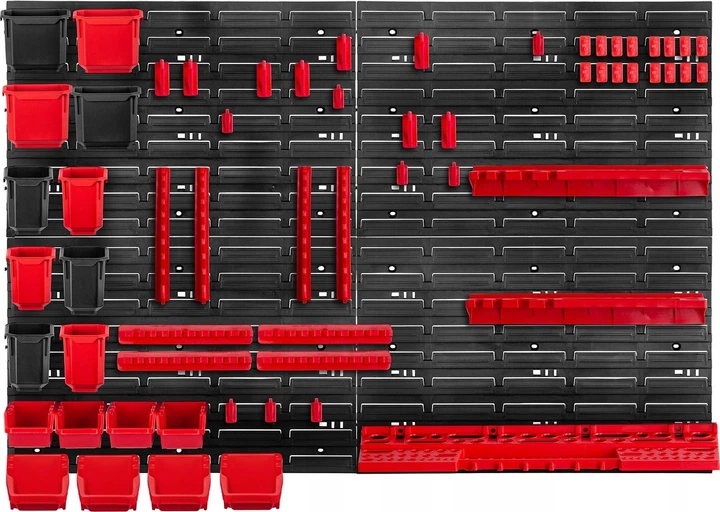 Tablica narzędziowa Kadax K7661 ścianka warsztatowa 116 x 78 cm 61 elementów (5903699468135) - obraz 3