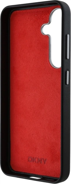 Etui plecki DKNY Leather Heart of NY do Samsung Galaxy S25 Black (3666339422707) - obraz 5