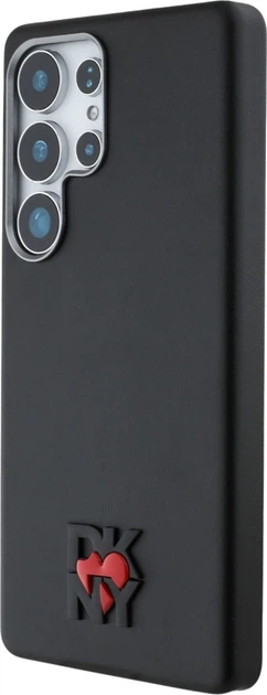 Etui plecki DKNY Leather Heart of NY do Samsung Galaxy S25 Ultra Black (3666339422721) - obraz 2