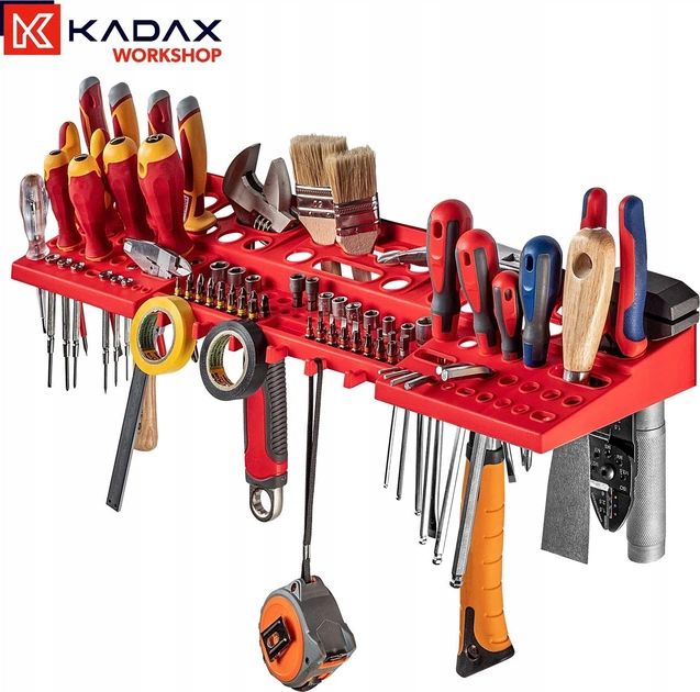 Tablica narzędziowa Kadax K7647 ścianka warsztatowa 116 x 78 cm 67 elementów (5903699467992) - obraz 8