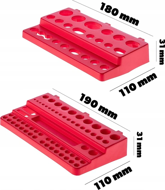 Tablica narzędziowa Kadax K7647 ścianka warsztatowa 116 x 78 cm 67 elementów (5903699467992) - obraz 10