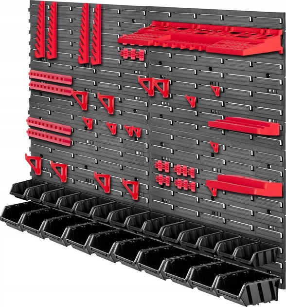 Tablica narzędziowa Kadax K7648 ścianka warsztatowa 116 x 78 cm 67 elementów (5903699468005) - obraz 1