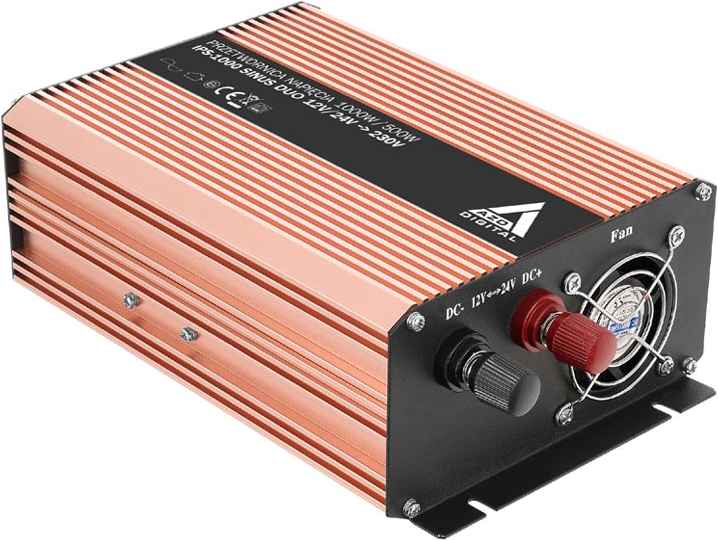 Инвертор AZO Digital SINUS IPS-1000S 1000W DUO (11 –15 /22 - 30 VDC) (AZO00D1326/3SIP1000DUO) - зображення 4
