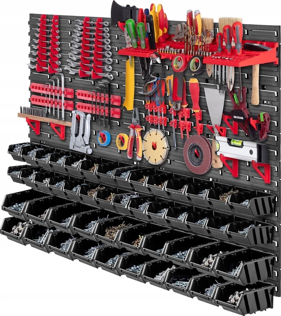 Tablica narzędziowa Kadax K7650 ścianka warsztatowa 116 x 78 cm 89 elementów (5903699468029) - obraz 2