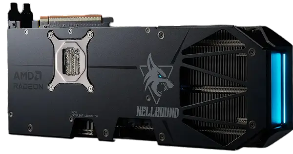 Відеокарта AMD Radeon RX 9070 16GB PowerColor Hellhound (RX 9070 16G-L/OC) - изображение 3