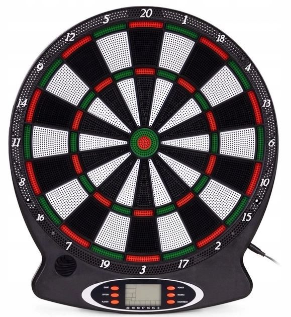 Дартс електронний EcoToys з LCD‑дисплеєм 18 ігор у комплекті 6 дротиків 38 см (AP-100) (5905817008872) - зображення 1