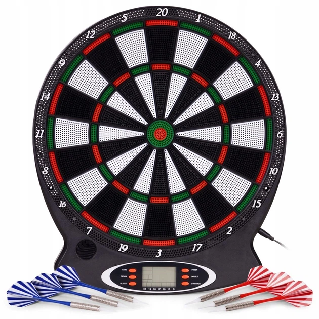Дартс електронний EcoToys з LCD‑дисплеєм 18 ігор у комплекті 6 дротиків 38 см (AP-100) (5905817008872) - зображення 3