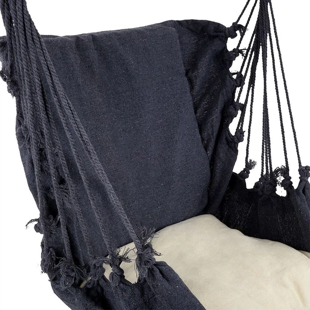 Hamak brazylijski z poduszką Progarden Grafitowy (911901-CB) - obraz 6