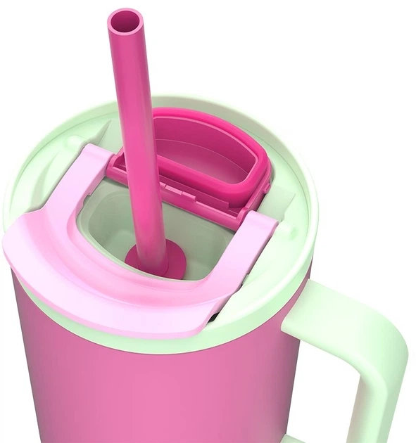 Kubek termiczny Kambukka Rio Bubblegum Mint 11-08004 950 ml Różowy z miętowym (5407005144336) - obraz 6