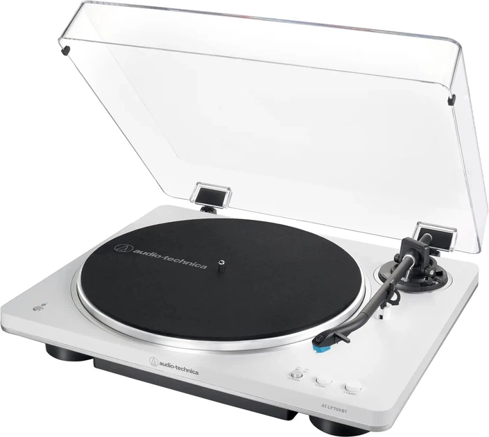Gramofon Audio-Technica AT-LP70xBT White/Silver AT-LP70XBTWS (4961310162436) - obraz 1
