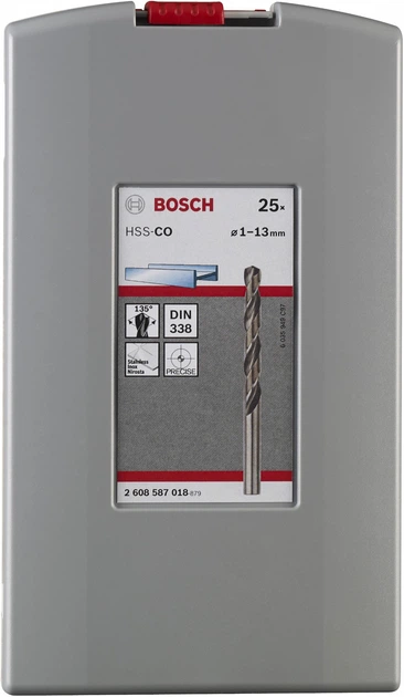 Zestaw wierteł do metalu HSS-Co Bosch X-Pro Box 25 sztuk 2608587018 (3165140689823) - obraz 2