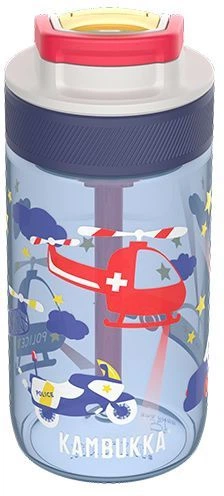 Пляшка для води тританова Kambukka Lagoon kids Police Patrol 400 мл Темно-синя (11-04059) (5407005144398) - зображення 3