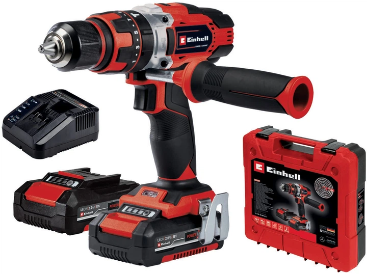 Дриль-шурупокрут ударний акумуляторний Einhell X-Change TE-CD 18/48 Li-i 2x2.0 Ah 4513935 (4006825643930) - зображення 2