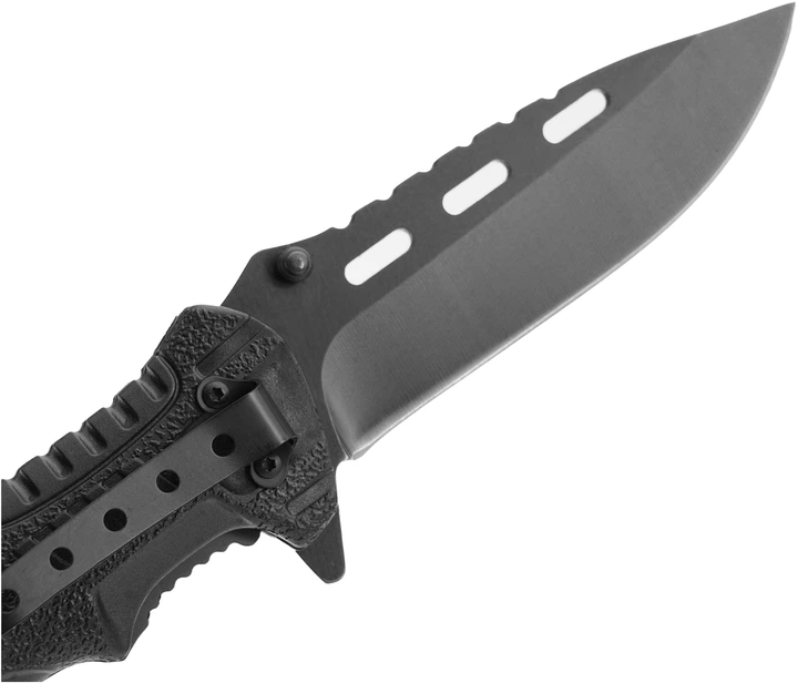 Nóż składany Mil-Tec 15318410 z kamuflażowym sznurkiem z paracordu i krzesiwem (4046872393679) - obraz 4