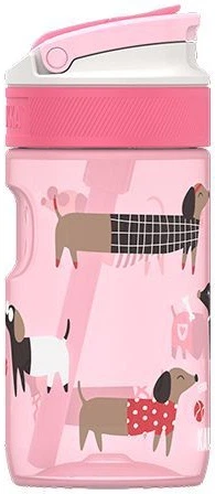 Пляшка для води тританова Kambukka Lagoon kids Diva Dogs 400 мл Світло-рожева (11-04056) (5407005144367) - зображення 4