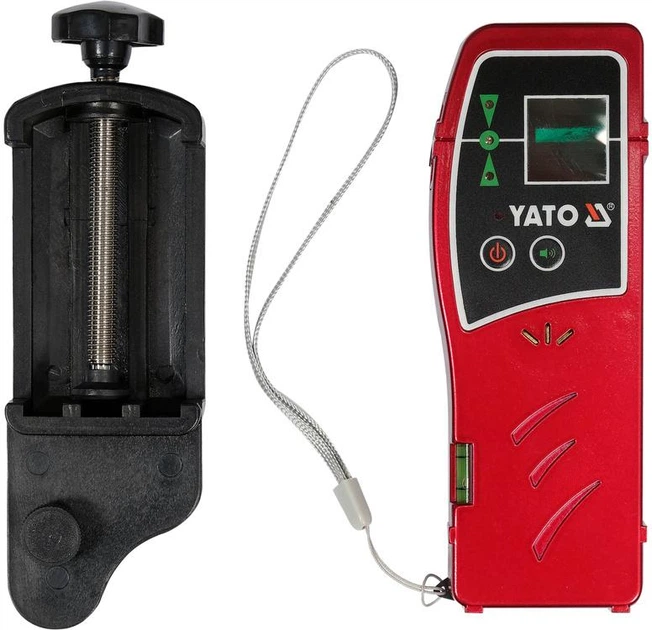 Приймач Yato YT-30421 з тримачем лазерного зеленого променя живлення - батарея 9 В 6LF22 діап. 1-70 м (5906083115721) - зображення 3