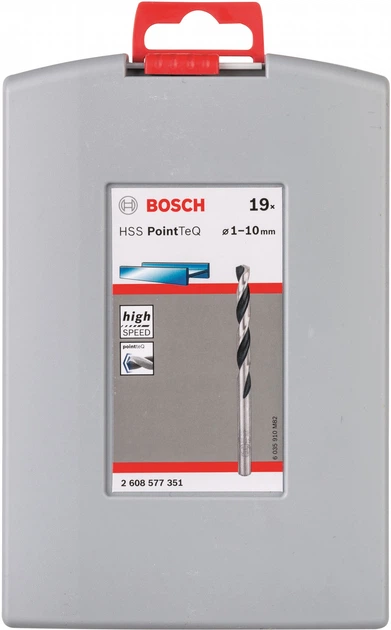Zestaw wierteł do metalu Bosch HSS PointTeQ 19 szt (2608577351) (3165140917698) - obraz 3
