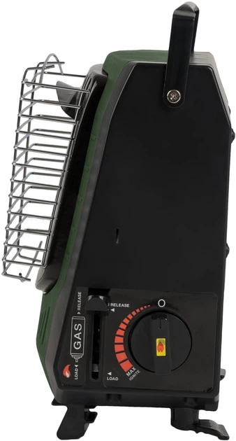 Портативний газовий обігрівач Highlander Compact Gas Heater Green GAS056-GN (5034358877996) - зображення 3