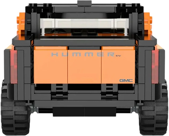 Samochód-klocki Rastar Bricks Hummer EV 1:30 Pomarańczowy 4540088 (6930751322899) - obraz 2