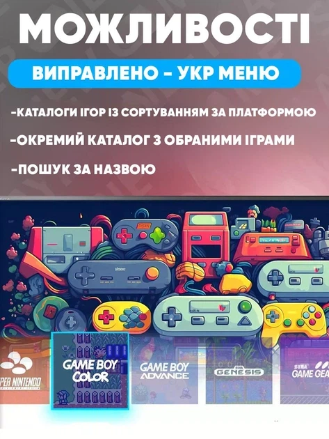 Ігрова Приставка M15 GAME STICK 4K 64GB | Ретро Консоль HDMI (20000+ ігор: PS1, Sega, Dendy), 2 Бездротові Джойстики, Linux Retroarch - зображення 6