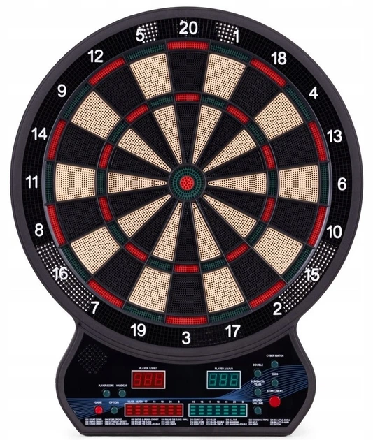 Дартс електронний EcoToys з LCD‑дисплеєм 27 ігор у комплекті 12 дротиків 42 см (AP-607) (5905817008896) - зображення 1