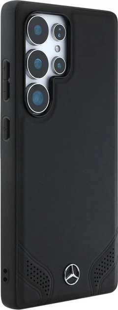 Панель Mercedes Leather Curved Stitches для Samsung Galaxy S25 Ultra Black (3666339424145) - зображення 4