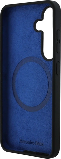 Панель Mercedes Silicone Contrasted Curves MagSafe для Samsung Galaxy S25 Black (3666339424183) - зображення 5