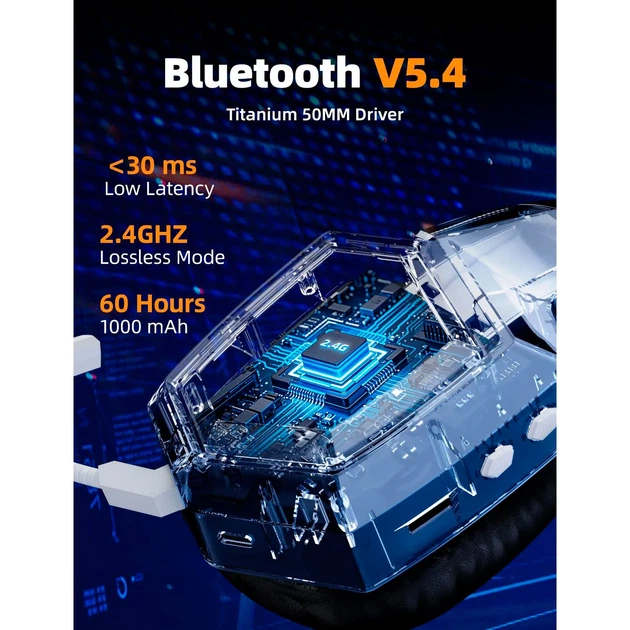 Игровые наушники Onikuma GT806 White [133508] - изображение 6