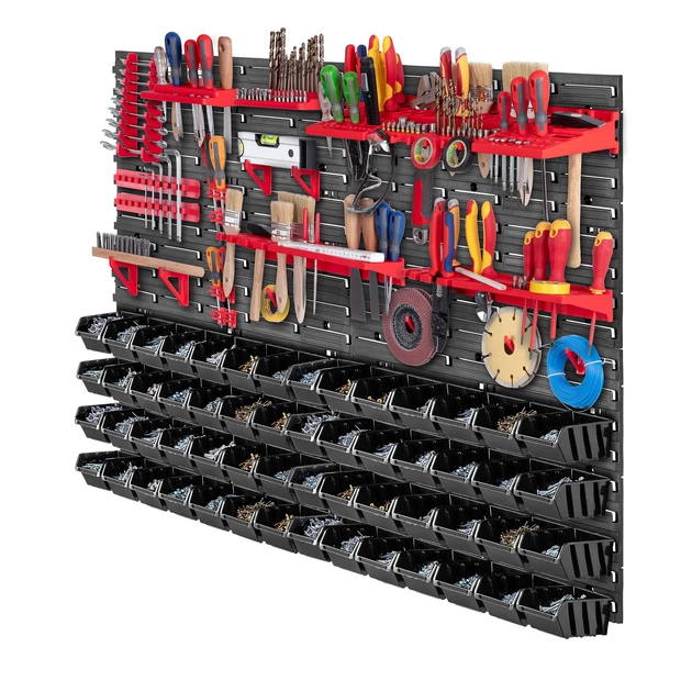 Tablica narzędziowa Kadax K7652 ścianka warsztatowa 116 x 78 cm 81 element (5903699468043) - obraz 2