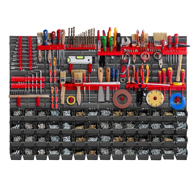 Tablica narzędziowa Kadax K7652 ścianka warsztatowa 116 x 78 cm 81 element (5903699468043) - obraz 4