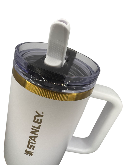 Термос термокружка Stanley Quencher ProTour Flip Straw Tumbler 1,18 л из нержавеющей стали White KT7001931 - Фото 2 Термос термокружка Stanley Quencher ProTour Flip Straw Tumbler 1,18 л из нержавеющей стали White KT7001931 - изображение 2