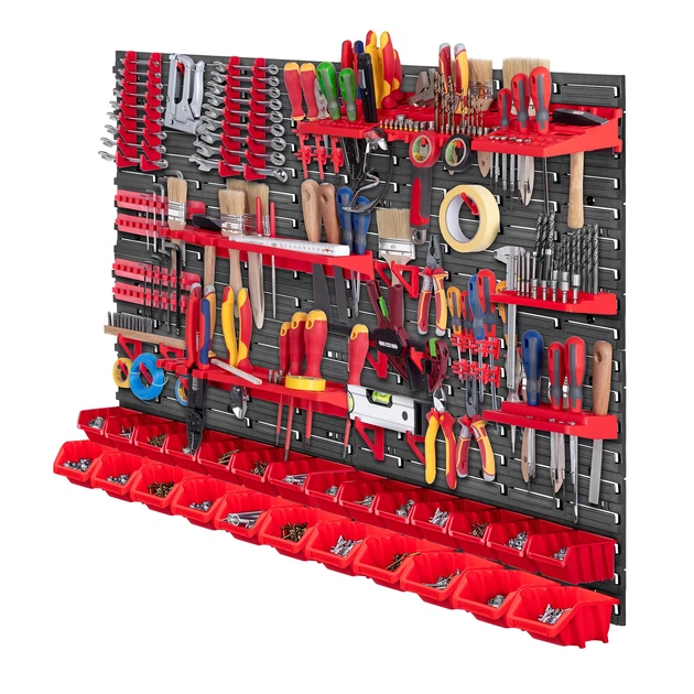 Tablica narzędziowa Kadax K7653 ścianka warsztatowa 116 x 78 cm 70 elementów (5903699468050) - obraz 2