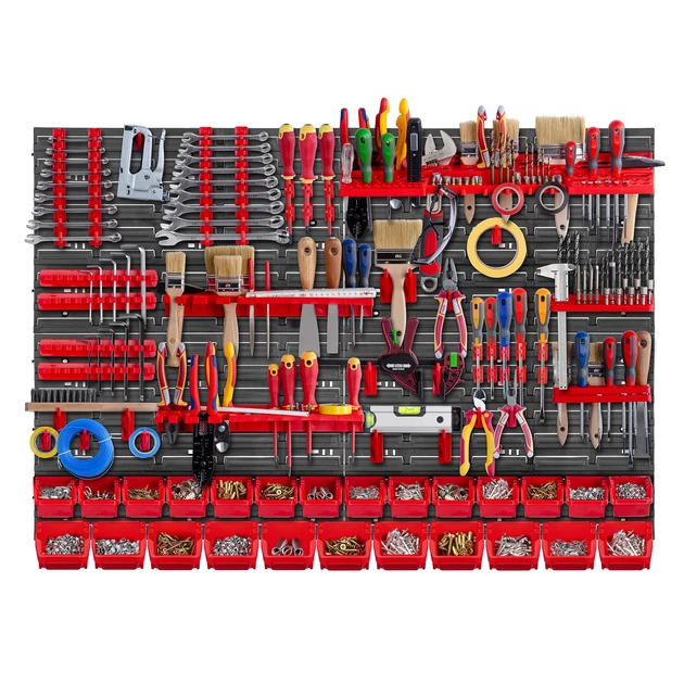 Tablica narzędziowa Kadax K7653 ścianka warsztatowa 116 x 78 cm 70 elementów (5903699468050) - obraz 3