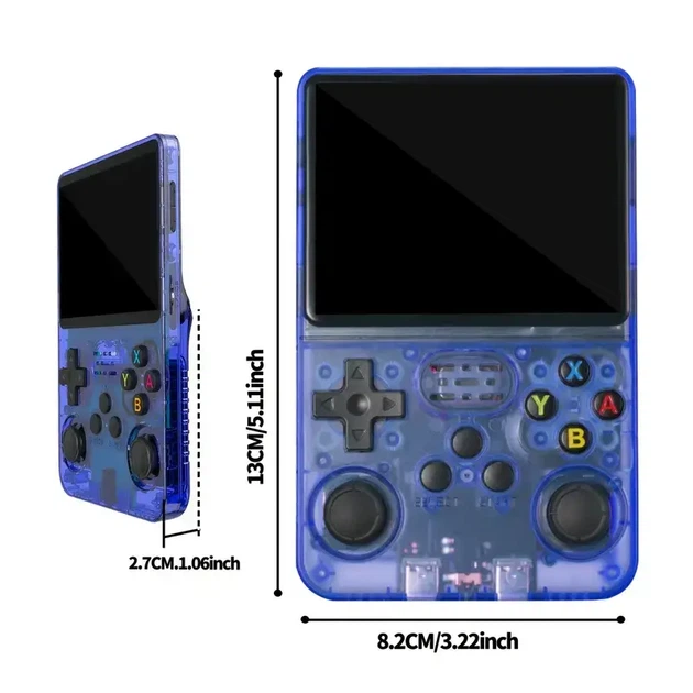 R36S Портативная ретро-гральная приставка - 3.5" дисплей, 3500 мАч, USB, NES/SNES/GBA/PS1 игры (фиолетовая) - Фото 2 R36S Портативная ретро-гральная приставка - 3.5" дисплей, 3500 мАч, USB, NES/SNES/GBA/PS1 игры (фиолетовая) - изображение 2
