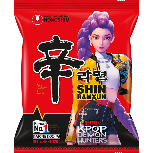Локшина K-Pop Demon Hunters Shin Nongshim Netflix 120 г – фото