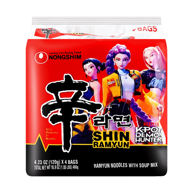 Локшина K-Pop Demon Hunters Shin Nongshim Netflix 120 г – фото